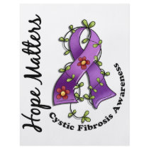 Flower Ribbon 4 Hope Matters Cystic Fibrosis Flyers