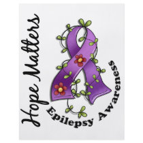 Flower Ribbon 4 Hope Matters Epilepsy Flyers