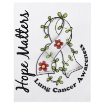 Flower Ribbon 4 Hope Matters Lung Cancer Flyers