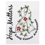Flower Ribbon 4 Hope Matters Lung Cancer flyers