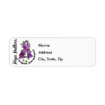 Flower Ribbon 4 Hope Matters Lupus Return Address Labels