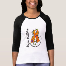 Flower Ribbon 4 Hope Matters Multiple Sclerosis Tshirts