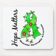 Flower Ribbon 4 Hope Matters Muscular Dystrophy Mouse Pads