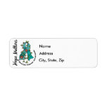 Flower Ribbon 4 Hope Matters Ovarian Cancer Custom Return Address Label