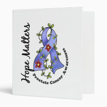 Flower Ribbon 4 Hope Matters Prostate Cancer Binders