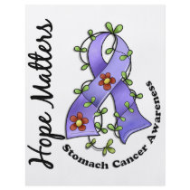 Flower Ribbon 4 Hope Matters Stomach Cancer Flyer Design