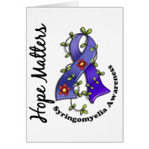 Flower Ribbon 4 Hope Matters Syringomyelia Card