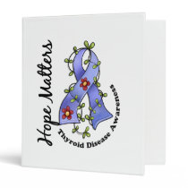 Flower Ribbon 4 Hope Matters Thyroid Disease Binder