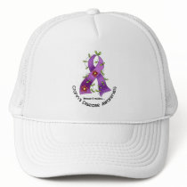 Flower Ribbon CROHN’S DISEASE AWARENESS T-Shirts hats by awarenessgifts Flower Ribbon CROHN’S DISEASE AWARENESS T-Shirts hats