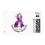 Flower Ribbon FIBROMYALGIA AWARENESS T-Shirts Postage
