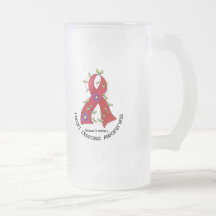 Flower Ribbon HEART DISEASE AWARENESS T-Shirts Mugs