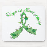 Flower Ribbon Hope is Everything Bipolar Disorder Mousepads