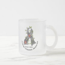 Flower Ribbon JUVENILE DIABETES AWARENESS T-Shirts Coffee Mug