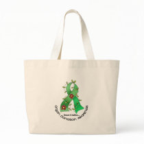 Flower Ribbon ORGAN DONATION AWARENESS Apparel bags by awarenessgifts Flower Ribbon ORGAN DONATION AWARENESS Apparel bags