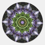 Flower Round Sticker