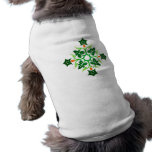 Flower sample floral pattern dog t-shirt