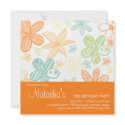 Flower Scribbles • Birthday Invitation by CSKidsOccasions Flower Scribbles • Birthday Invitation