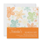  - Customizable birthday invitations: Sizes  Available colors: white