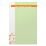 Flower Scribbles Green • Stationery