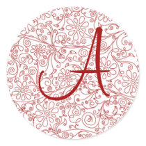 Flower Scroll - Monogram