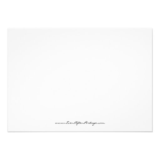 Flower Scroll Wedding Invitation