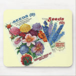 vintage, flower, floral, seeds, retro, gardening,