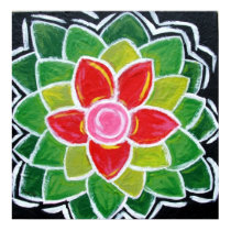 Flower Series: Red & Hot Pink posters