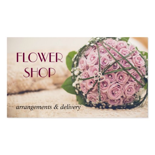 Flower Shop Delivery Florist Business Card Zazzle