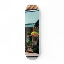Flower Shop With Green Awning Skateboard Decks