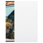 Flower Shop With Green Awnings Personalized Letterhead