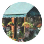 Flower Shop With Green Awnings stickers