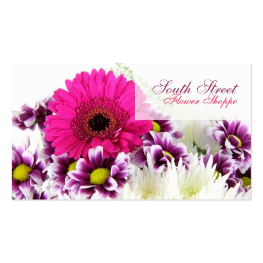 Flower Shoppe Business Cards (front side)