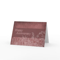 Flower Silhouettes Anniversary cards