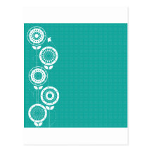 Flower Silhouettes Postcards