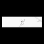 Flower Sketch bumper stickers