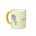 Flower Sketch Mom Mug by sharpcreations Flower Sketch Mom Mug