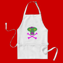 Flower Skull aprons