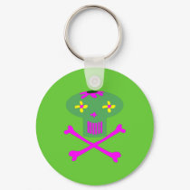 Flower Skull keychains