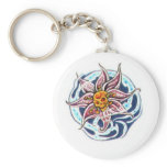 flower skull tattoo keychains
