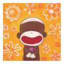 Flower Sock Monkey