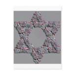 Flower Star Shana Tova New Year's Cards Post Card
