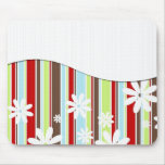 Flower Stripe Mousepad