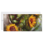 Flower - Sunflower - Gardeners toolbox Custom Rack Card