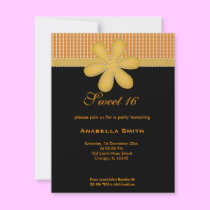 Flower Sweet 16 invitations