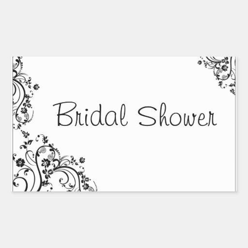 Flower Swirl Rectangle Sticker