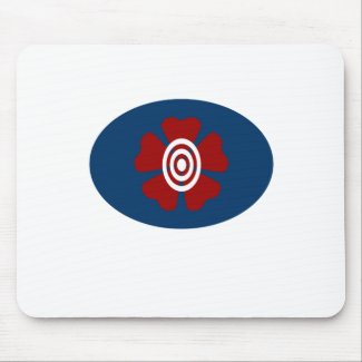 flower target mouse pad