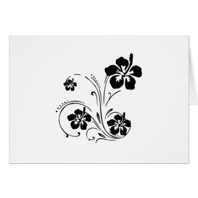 Flower Tattoo Greeting Cards