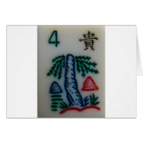 Flower tile greeting cards