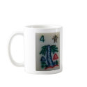 Flower tile mugs by Debrene Flower tile mugs