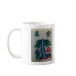 Flower tile coffee mug